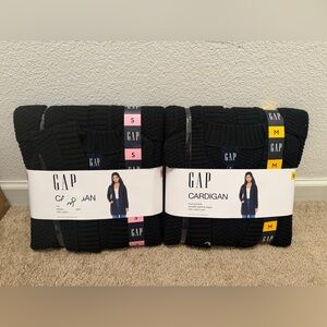 “New” GAP Black Ribbed Cardigan - SizesS & sizeM